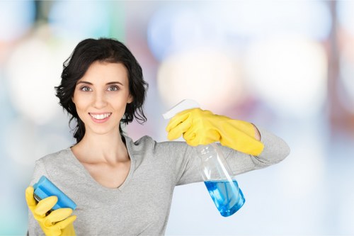 Kitchen stain removal on a countertop after a food spill