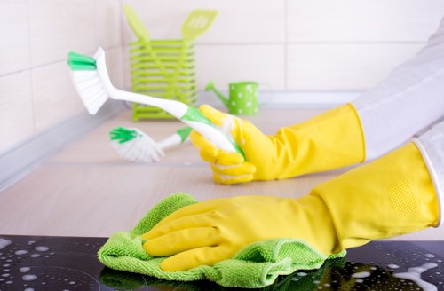 Cleaning pet stains from tile and grout for fresher indoor air